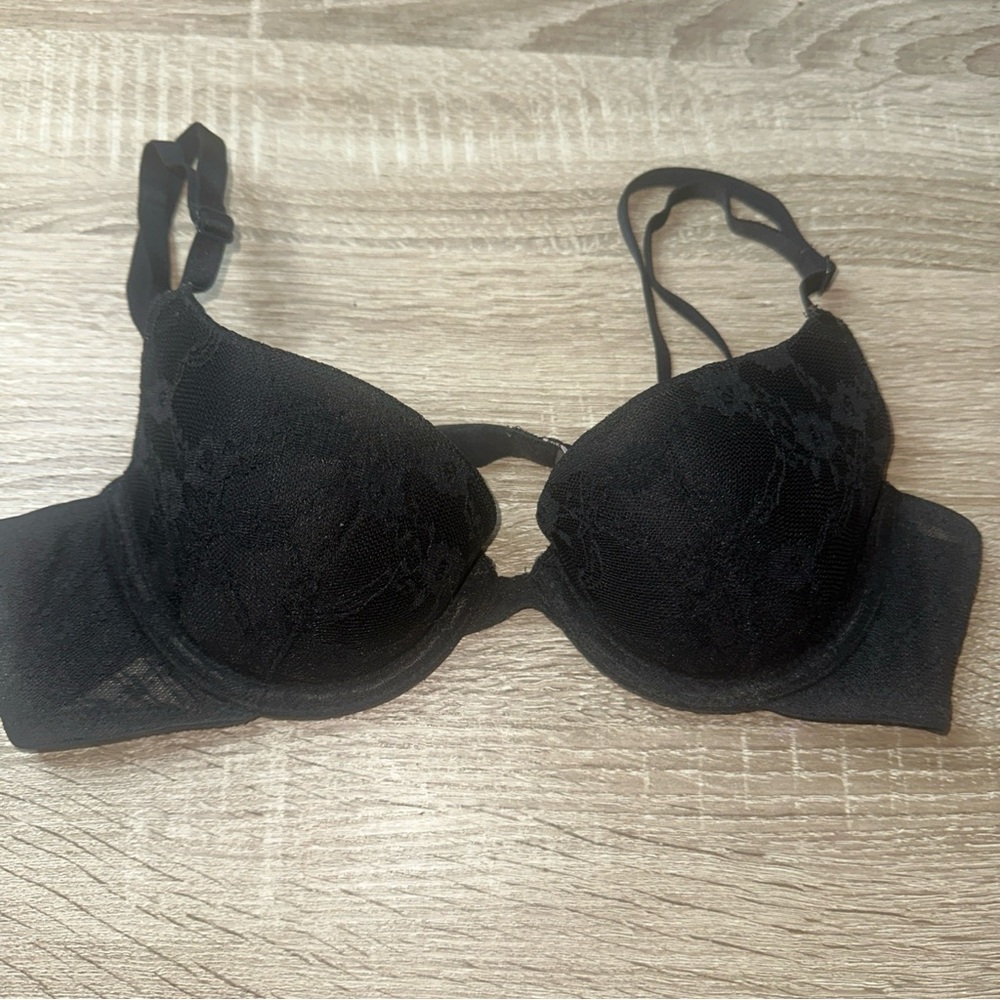 Victoria’s Secret Lined Demi Black Lace Size 34 A ￼